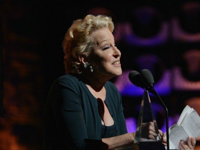 NEW YORK, NY - JUNE 14: Bette Midler speaks onstage at the Songwriters Hall of Fame 43rd Annual induction and awards at The New York Marriott Marquis on June 14, 2012 in New York City. (Photo by Larry Busacca/Getty Images for Songwriters Hall Of Fame)