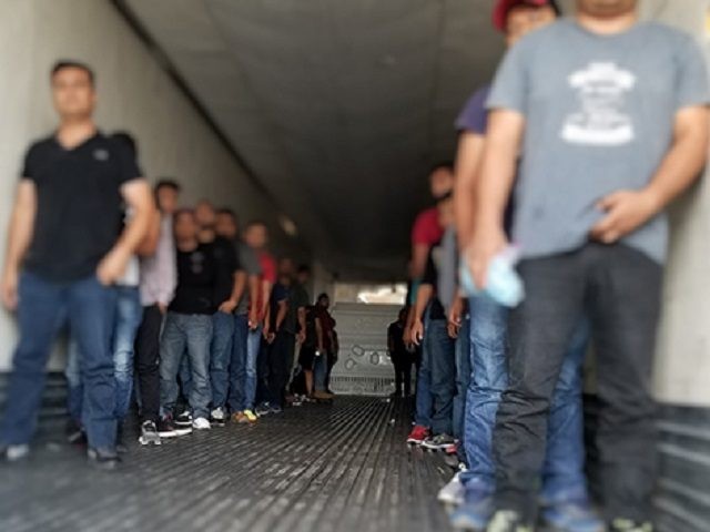 Border Patrol agents find 62 illegal aliens from Mexico in a tractor-trailer. (Photo: U.S.