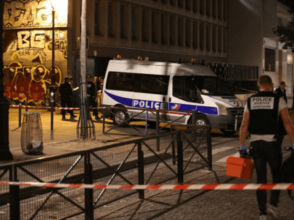 French police is on the scene where a man attacked and injured people with a knife in the