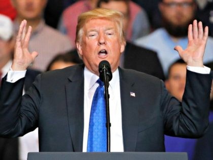 Election 2018 Trump President Donald Trump speaks during a campaign rally Thursday, Sept.