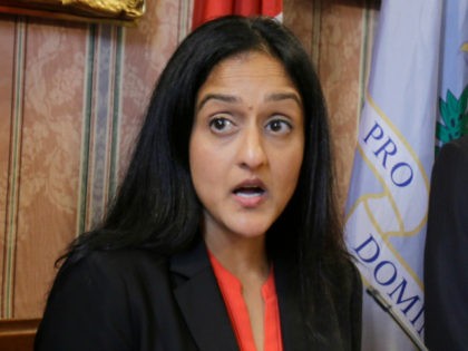 In this May 26, 2015 file photo, Vanita Gupta, the head of Justice Department's Civil Rights Division, speaks in Cleveland. Justice Department lawyers investigating police agencies for racial discrimination and excessive force are increasingly finding a different problem: officers’ interactions with the mentally ill. (AP Photo/Tony Dejak, File)
