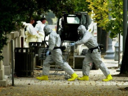 Biohazard crews during the 2001 anthrax attacks in Washington