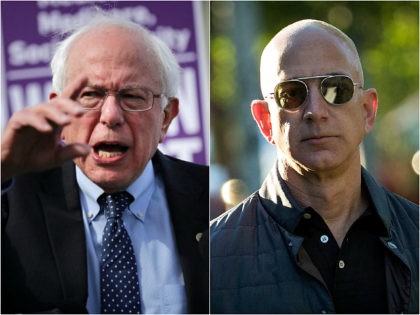 Bernie Sanders and Jeff Bezos