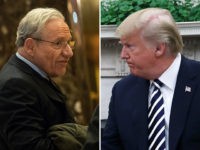 bob-woodward-donald-trump-getty Journalist Bob Woodward (L) and President Donald Trump (R).