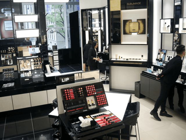 This May 22, 2018, photo shows the new Chanel space, which is among vendors on the revampe
