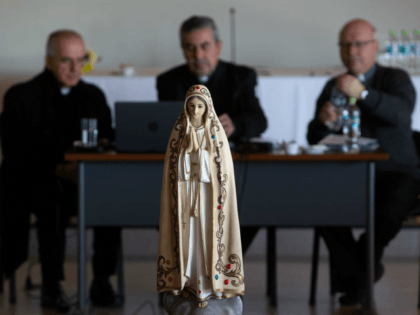 Picture of an image of the Virgin taken during an extraordinary meeting of Chile's Episcopal Conference to analyze the roots of the current crisis that the Catholic Church is experiencing in the country, burdened by the scandals of sexual abuse and cover-up, and how to overcome it, in Punta de …