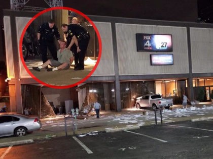 A man on Wednesday morning intentionally rammed a pick-up truck into KDFW-TV, a Fox-owned television station licensed to Dallas, Texas, according to police.