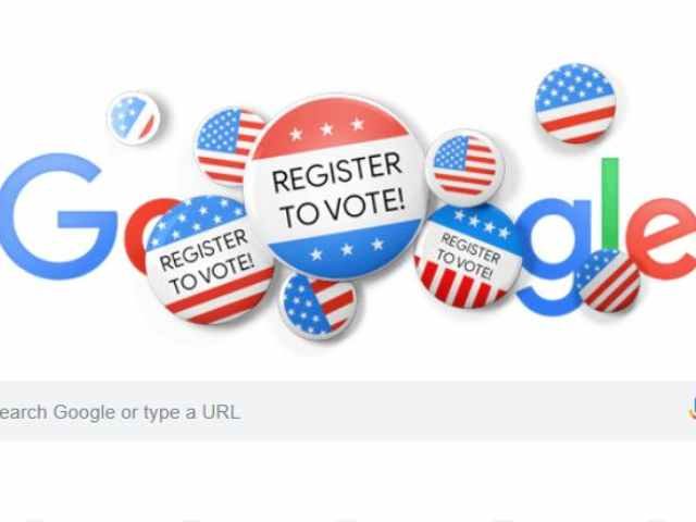 google doodle for Voter Registration