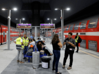 israel fast train A partial view of the train platform at the new high-speed train station between Jerusalem and Tel Aviv, at the Yitzhak Navon Railway Station in Jerusalem on September 20, 2018. (Photo by THOMAS COEX / AFP) (Photo credit should read THOMAS COEX/AFP/Getty Images)
