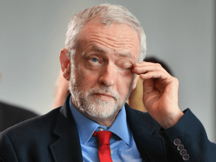 Labour Party Leader Jeremy Corbyn attends anti-semitism inquiry findings at Savoy Place, on June 30, 2016 in London England.The Labour leader said there was no acceptable form of racism as he was speaking after the launch of a report by the former director of Liberary, Shami Chakrabarti. (Photo by Jeff …