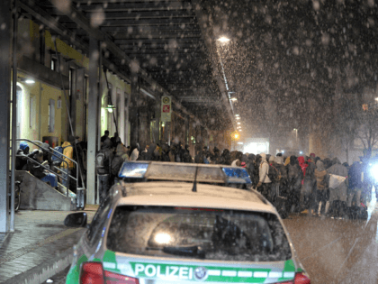 migrants snow germany getty