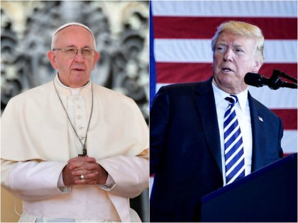 Pope Fransis and President Donald Trump