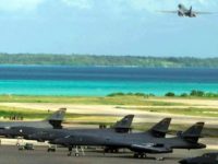 A US air force B-1B bomber takes off from the Diego Garcia base on the Chagos Islands for a mission in Afghanistan in 2001 A US air force B-1B bomber takes off from the Diego Garcia base on the Chagos Islands for a mission in Afghanistan in 2001