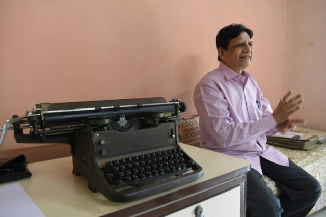 The Indian artist drawing portraits with a typewriter