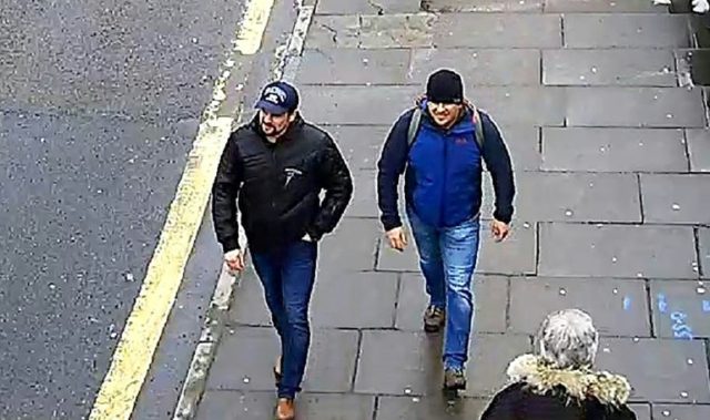 Skripal suspects say were in UK as tourists, deny murder attempt