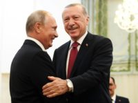 Russian President Vladimir Putin and his Turkish counterpart Recep Tayyip Erdogan Russian President Vladimir Putin and his Turkish counterpart Recep Tayyip Erdogan, pictured on September 7, will meet in Sochi on Monday