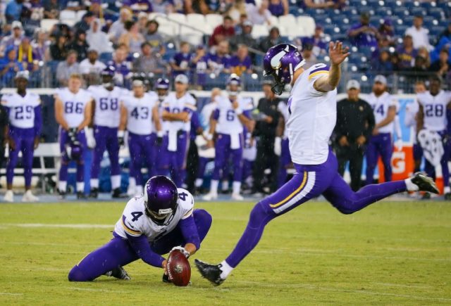 Vikings kicker booted over missed field goals