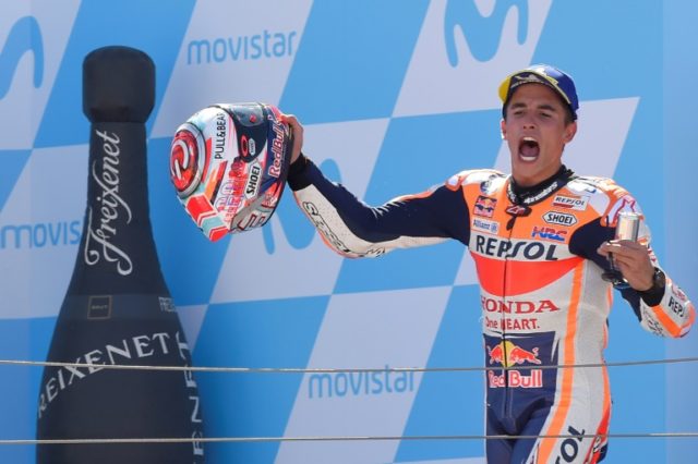 Marquez extends MotoGP lead in Aragon, Lorenzo crashes