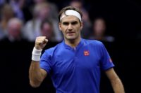 Roger Federer cantered to victory over Nick Kyrgios