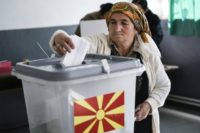 In Macedonia, the polls opened at 7:00 am and were to close 12 hours later, but turnout was low, reaching only 16 percent after six hours of voting