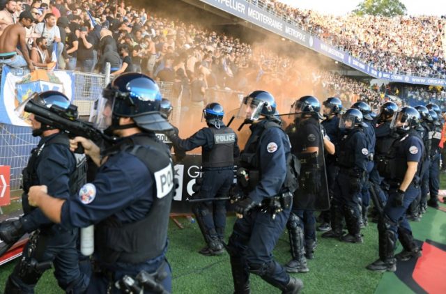 Montpellier risk sanction after crowd trouble mars derby win
