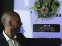 Iran Hacking Alister Shepherd Alister Shepherd, the director of a subsidiary of the cybersecurity firm FireEye, gestures during a presentation about the APT33 hacking group, which his firm suspects are Iranian government aligned hackers, in Dubai, United Arab Emirates, Tuesday, Sept. 18, 2018. FireEye warned Tuesday that Iranian government aligned hackers have stepped up their efforts in the wake of President Donald Trump pulling America from the nuclear deal. (AP Photo/Jon Gambrell) Alister Shepherd