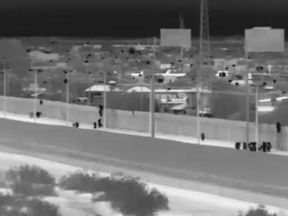 Yuma Sector Border Patrol agents apprehend 108 migrants in single border crossing. (Photo: U.S. Border Patrol/Yuma Sector)