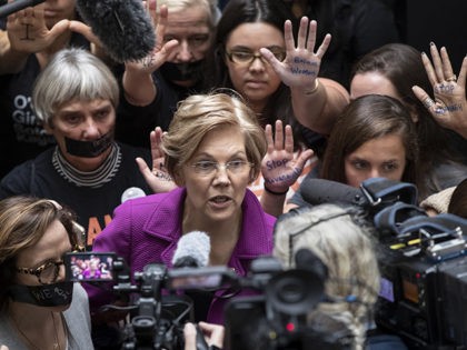 Sen. Elizabeth Warren, D-Mass., a vocal critic of Supreme Court nominee Brett Kavanaugh ov