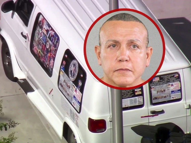 This frame grab from video provided by WPLG-TV shows a van parked in Plantation, Fla., on Friday, Oct. 26, 2018, that federal agents and police officers have been examining in connection with package bombs that were sent to high-profile critics of President Donald Trump. The van has several stickers on â¦