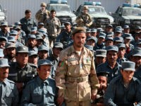 Afghan-Gen-Abdul Raziq-police-chief-Kandahar-file-Getty In this photo taken on February 19, 2017, Afghan General Abdul Raziq (C), police chief of Kandahar, poses for a picture during a graduation ceremony at a police training centre in Kandahar province. - An Afghan security chief and a journalist were killed and three Americans wounded on October 18 …