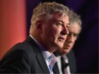 Alecbaldwinshow1 LOS ANGELES, CA - APRIL 30: Actor Alec Baldwin speaks onstage during 'A conversation with Elliot Gould' during day 3 of the TCM Classic Film Festival 2016 on April 30, 2016 in Los Angeles, California. 25826_008 (Photo by Mike Windle/Getty Images for Turner)