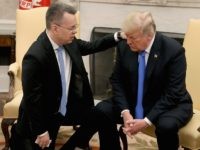 Andrew Brunson prays for Trump (Mark Wilson / Getty) Andrew Brunson prays for Trump (Mark Wilson / Getty)
