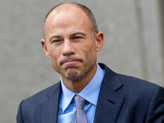 NEW YORK, NY - APRIL 13: Michael Avenatti, attorney for Stormy Daniels, speaks to reporters following a court proceeding regarding the search warrants served on President Donald Trump's longtime personal attorney Michael Cohen, at the United States District Court Southern District of New York, April 13, 2018 in New York …
