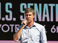 Beto-O-Rourke-D-TX-918-getty US Representative Beto O'Rourke (D-TX) speaks during a campaign rally in Plano, Texas, on September 15, 2018. - O'Rourke is the Democratic challenger for the Senate seat currently held by Senator Ted Cruz (R-TX). (Photo by Laura Buckman / AFP) (Photo credit should read LAURA BUCKMAN/AFP/Getty Images)