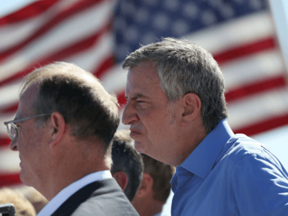 New York City Mayor Bill de Blasio joins other mayors with the U.S. Conference of Mayors a