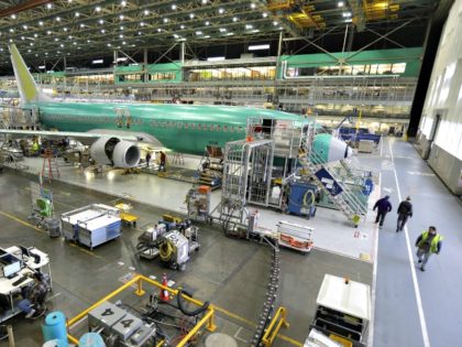 Boeing planes sit on the assembly line at the company’s 737 plant in Renton, Wash.
