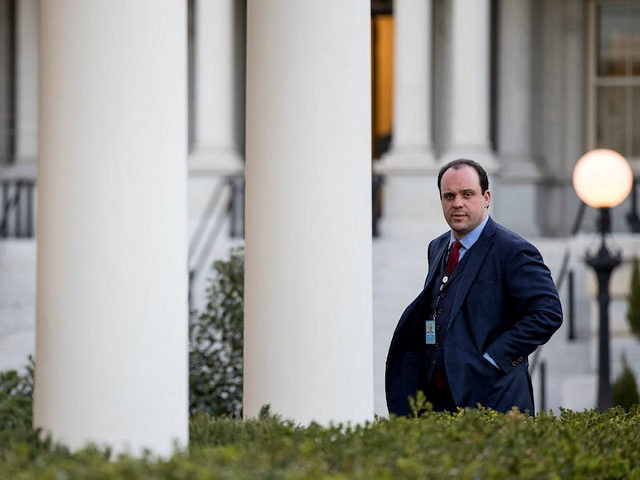 Boris Epshteyn, special assistant to President Donald Trump, walks into the West Wing of t
