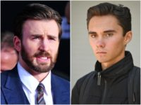 Combo-Chris-Evans-David-Hogg-getty-ap Combo photo of Chris Evans and David Hogg