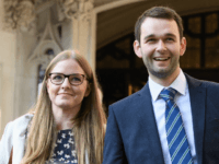 Daniel and Amy McArthur LONDON, ENGLAND - OCTOBER 10: Bakery owners Amy and Daniel McArthur, who own 'Ashers' in Belfast, speak to the media outside the Supreme Court after winning their appeal against a gay rights campaigner who took the business to court after they refused to make a cake, promoting same-sex marriage, on …