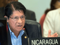 Denis Moncada Colindres Nicaragua's representative to the Organization of American States (OAS) Denis Moncada Colindres speaks the OAS headquarters in Washington, DC on July 18, 2018. - The Organization of American States called on Nicaraguan President Daniel Ortega to work with the opposition to set dates for early elections in the violence-wracked Central …