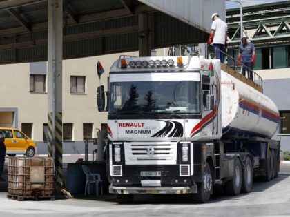 Gaza fuel trucks (Said Khatib / AFP / Getty)