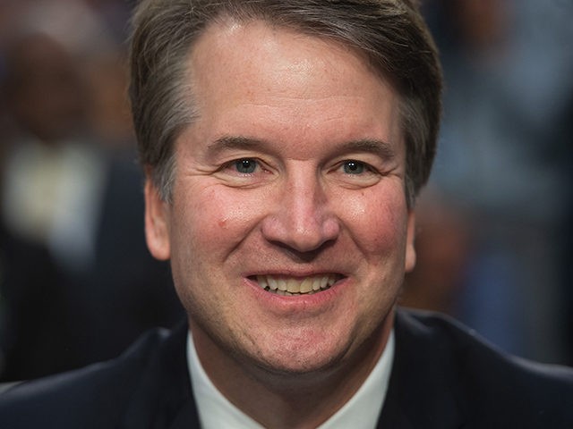 Judge Brett Kavanaugh listens during his US Senate Judiciary Committee confirmation hearing to be an Associate Justice on the US Supreme Court, on Capitol Hill in Washington, DC, September 4, 2018. - President Donald Trump's newest Supreme Court nominee Brett Kavanaugh is expected to face punishing questioning from Democrats this …