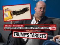 (INSET: CNN Chyron, apparent pipe bomb mailed to CNN studios) NEW YORK, NY - FEBRUARY 23: Jake Tapper, Ana Navarro, Jeff Zucker, Dana Bash, Paul Begala and Gloria Borger attend "A Conversation with CNN" at 92nd Street Y on February 23, 2017 in New York City. (Photo by Theo Wargo/Getty …