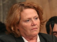 Heidi-Heitkamp-stoic-getty Sen. Heidi Heitkamp (D-ND), listens to testimony during a Senate Homeland Security and Governmental Affairs Committee hearing on Capitol Hill, June 21, 2016 in Washington, DC. The committee heard testimony on 'The Ideology of ISIS,' and examining ISIS ideology and how it relates to the most recent terror attack in …