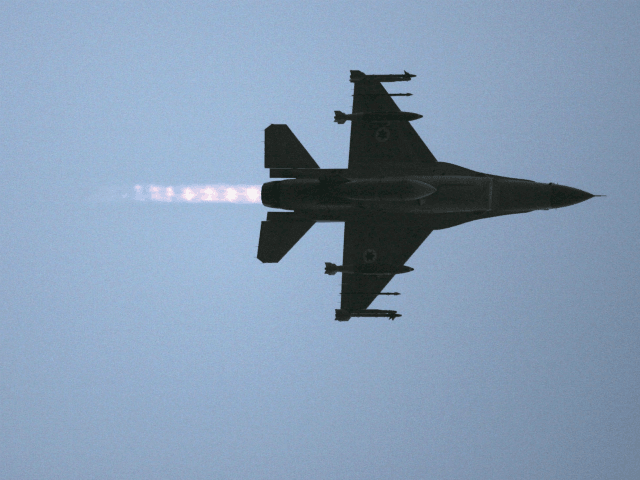An F16 warplane takes off for a mission in Lebanon from Ramat David air force base on July