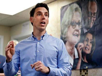 Missouri Attorney General and Republican U.S. Senate candidate Josh Hawley speaks to supporters during a campaign stop Thursday, Sept. 27, 2018, in St. Charles, Mo. Hawley is seeking to unseat Democratic incumbent Sen. Claire McCaskill.