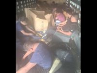 Border Patrol agents find 24 migrants locked in a box truck after a pursuit. (Photo: U.S. Border Patrol/Laredo Sector)