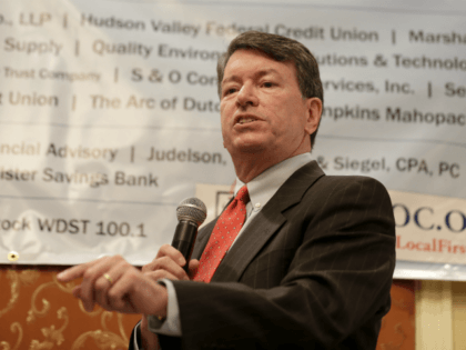 Republican U.S. Rep. John Faso speaks during a candidate forum in Poughkeepsie, N.Y., Wednesday, Oct. 17, 2018. Hip-hop, health care and Brett Kavanaugh have emerged as issues in a too-close-to-call congressional race in New York’s Hudson Valley that pits the freshman Republican congressman against a rapper-turned-corporate lawyer seeking his first …
