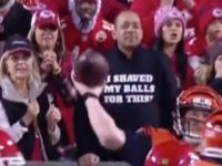 Fan Wears Hoodie Reading, ‘I Shaved my Balls for This?’ to Chiefs-Bengals Game