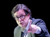 MONTCLAIR, NJ - MAY 02: Stephen Colbert speaks at the 2015 Monclair Film Festival, In Conversation With Richard Gere Hosted By Stephen Colbert at the Wellmont Theatre on May 2, 2015 in Montclair, New Jersey. (Photo by Paul Zimmerman/Getty Images for Montclair Film Festival)